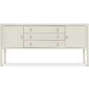 The appearance of Serenity Cove Shore Server designed by Hooker in the transitional interior design. This white piece of furniture was selected by 1StopBedrooms from Serenity Collection to add a touch of cosiness and style into your home. Sku: 6350-75907-03. Material: Wood.
