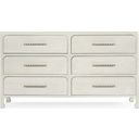 The appearance of Serenity Dresser 6350-90203-03 designed by Hooker in the transitional interior design. This white piece of furniture was selected by 1StopBedrooms from Serenity Collection to add a touch of cosiness and style into your home. Sku: 6350-90203-03. Material: Wood.