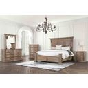 Sevenoaks Queen Bed In Weathered Oak