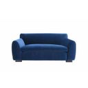 The appearance of Severo Velvet Loveseat In Royal Blue designed by Furniture of America in the modern / contemporary interior design. This royal blue piece of furniture  was selected by 1StopBedrooms from Severo Collection to add a touch of cosiness and style into your home. Sku: FM61005BL-LV. Material: Velvet.