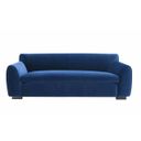 The appearance of Severo Velvet Sofa In Royal Blue designed by Furniture of America in the modern / contemporary interior design. This royal blue piece of furniture  was selected by 1StopBedrooms from Severo Collection to add a touch of cosiness and style into your home. Sku: FM61005BL-SF. Material: Velvet.