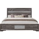 The appearance of Seville Storage Bed (Queen) designed by Global Furniture USA in the modern / contemporary interior design. This grey piece of furniture  was selected by 1StopBedrooms from Seville Collection to add a touch of cosiness and style into your home. Sku: SEVILLE-MALAMINE GREY-QB SIDE RAILS;SEVILLE-MALAMINE GREY-QB-HB/FB;SEVILLE-MALAMINE GREY-QB-FB DRAWERS. Bed Type: Storage Bed. Bed Size: Queen. Material: MDF.