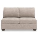 The appearance of Newellen Armless Loveseat In Hemp designed by Signature Design by Ashley in the modern / contemporary interior design. This hemp piece of furniture was selected by 1StopBedrooms from Newellen Collection to add a touch of cosiness and style into your home. Sku: 4840434. Material: Fabric.