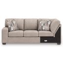 The appearance of Newellen Left-Arm Facing Sofa with Corner Wedge In Hemp designed by Signature Design by Ashley in the modern / contemporary interior design. This hemp piece of furniture was selected by 1StopBedrooms from Newellen Collection to add a touch of cosiness and style into your home. Sku: 4840448. Material: Fabric.
