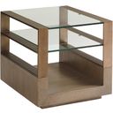 The appearance of Shadow Play Center Stage Rectangular Lamp Table In Mist designed by Lexington in the modern / contemporary interior design. This mist piece of furniture was selected by 1StopBedrooms from Shadow Play Collection to add a touch of cosiness and style into your home. Sku: 725-955. Material: Fabric.