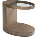 The appearance of Shadow Play Highball Oval End Table In Mist designed by Lexington in the modern / contemporary interior design. This mist piece of furniture was selected by 1StopBedrooms from Shadow Play Collection to add a touch of cosiness and style into your home. Sku: 725-953. Material: Fabric.