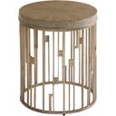 The appearance of Shadow Play Studio Round Accent Table In Mist designed by Lexington in the modern / contemporary interior design. This mist piece of furniture was selected by 1StopBedrooms from Shadow Play Collection to add a touch of cosiness and style into your home. Sku: 725-951. Material: Fabric.