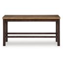 The appearance of Sharlander Counter Height Dining Bench In Light Brown and Dark Brown designed by Signature Design by Ashley in the transitional interior design. This light brown/dark brown piece of furniture  was selected by 1StopBedrooms from Sharlander Collection to add a touch of cosiness and style into your home. Sku: NCD651-09. Material: Wood.