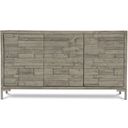 The appearance of Shaw Buffet designed by Bernhardt in the modern / contemporary interior design. This morel/glazed silver piece of furniture  was selected by 1StopBedrooms from Highland Park Collection to add a touch of cosiness and style into your home. Sku: 398132G. Material: Steel.