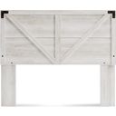 Shawburn White Wash Queen Crossbuck Panel Headboard Only