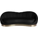 The appearance of Shelly Velvet Sofa In Black designed by Meridian in the modern / contemporary interior design. This black piece of furniture  was selected by 1StopBedrooms from Shelly Collection to add a touch of cosiness and style into your home. Sku: 623Black-S. Material: Velvet.