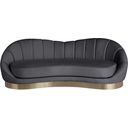 The appearance of Shelly Velvet Sofa In Grey designed by Meridian in the modern / contemporary interior design. This grey piece of furniture was selected by 1StopBedrooms from Shelly Collection to add a touch of cosiness and style into your home. Sku: 623Grey-S. Material: Velvet.