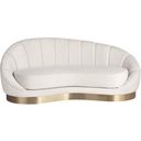 The appearance of Shelly Velvet Chaise In Cream designed by Meridian in the modern / contemporary interior design. This cream velvet piece of furniture  was selected by 1StopBedrooms from Shelly Collection to add a touch of cosiness and style into your home. Sku: 623Cream-Chaise. Material: Velvet.