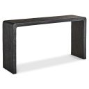 The appearance of Shephard Console Table In Black designed by Bernhardt in the modern / contemporary interior design. This black piece of furniture  was selected by 1StopBedrooms from Shephard Collection to add a touch of cosiness and style into your home. Sku: 582912. Material: Resin.