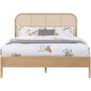 The appearance of Siena Ash Wood Queen Bed In Natural designed by Meridian in the transitional interior design. This natural piece of furniture was selected by 1StopBedrooms from Siena Collection to add a touch of cosiness and style into your home. Sku: SienaNatural-Q Box 1/3 (Headboard);SienaNatural-Q Box 2/3 (Footboard / Slats / HW / Support Legs);SienaNatural-Q Box 3/3 (Rails). Bed Type: Panel Bed. Material: Wood. Bed Size: Queen.