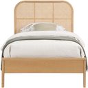 The appearance of Siena Ash Wood Twin Bed In Natural designed by Meridian in the transitional interior design. This natural piece of furniture was selected by 1StopBedrooms from Siena Collection to add a touch of cosiness and style into your home. Sku: SienaNatural-T Box 1/3 (Headboard);SienaNatural-T Box 2/3 (Footboard / Slats / HW / Support Legs);SienaNatural-T Box 3/3 (Rails). Bed Type: Panel Bed. Material: Wood. Bed Size: Twin.