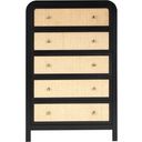 The appearance of Siena Chest In Black designed by Meridian in the transitional interior design. This black piece of furniture was selected by 1StopBedrooms from Siena Collection to add a touch of cosiness and style into your home. Sku: SienaBlack-CH. Material: Wood.