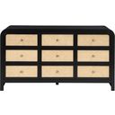 The appearance of Siena Dresser In Black designed by Meridian in the transitional interior design. This black piece of furniture was selected by 1StopBedrooms from Siena Collection to add a touch of cosiness and style into your home. Sku: SienaBlack-D. Material: Wood.