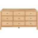 The appearance of Siena Dresser In Natural designed by Meridian in the transitional interior design. This natural piece of furniture was selected by 1StopBedrooms from Siena Collection to add a touch of cosiness and style into your home. Sku: SienaNatural-D. Material: Wood.