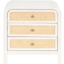 The appearance of Siena Nightstand In White designed by Meridian in the transitional interior design. This white piece of furniture was selected by 1StopBedrooms from Siena Collection to add a touch of cosiness and style into your home. Sku: SienaWhite-NS. Material: Wood.