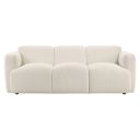Sierra 83 Inch Sofa with Rounded Arms In Ivory