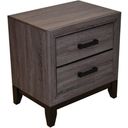 The appearance of Sierra Nightstand In Gray designed by Galaxy Home Furnishings in the modern / contemporary interior design. This gray piece of furniture was selected by 1StopBedrooms from Sierra Collection to add a touch of cosiness and style into your home. Sku: 808857696809. Material: Wood.