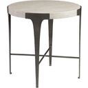 The appearance of Signature Designs Cachet Round End Table In Silver Leaf designed by Artistica Home in the modern / contemporary interior design. This silver leaf piece of furniture was selected by 1StopBedrooms from Signature Designs Collection to add a touch of cosiness and style into your home. Sku: 2271-953. Material: Metal.