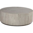 Signature Designs Cassio Round Cocktail Table In Cream White