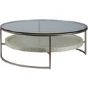 The appearance of Signature Designs Cumulus Capiz Large Round Cocktail Table In Champagne designed by Artistica Home in the modern / contemporary interior design. This champagne piece of furniture was selected by 1StopBedrooms from Signature Designs Collection to add a touch of cosiness and style into your home. Sku: 2156-941C. Material: Metal.