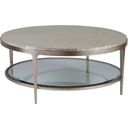 The appearance of Signature Designs Gravitas Round Cocktail Table In Champagne designed by Artistica Home in the transitional interior design. This champagne piece of furniture was selected by 1StopBedrooms from Signature Designs Collection to add a touch of cosiness and style into your home. Sku: 2050-943C. Material: Metal.