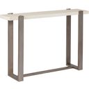 Signature Designs Denizen Console Table In Silver Leaf