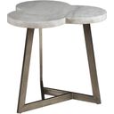 Signature Designs Aristo Clover End Table In Silver Leaf