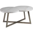 Signature Designs Aristo Rectangular Cocktail Table In Silver Leaf