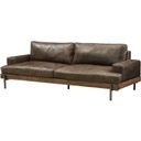 The appearance of Silchester Distress Chocolate Leather Sofa designed by ACME in the industrial interior design. This brown piece of furniture was selected by 1StopBedrooms from Silchester Collection to add a touch of cosiness and style into your home. Sku: 52475. Material: Leather.