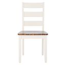 The appearance of Silio Ladder Back Dining Chair Set of 2 in White and Natural designed by Safavieh in the country / farmhouse interior design. This white/natural piece of furniture was selected by 1StopBedrooms from Silio Collection to add a touch of cosiness and style into your home. Sku: DCH9213A-SET2. Material: Wood.