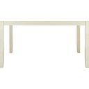 The appearance of Silio Rectangle Dining Table in White designed by Safavieh in the modern / contemporary interior design. This white piece of furniture was selected by 1StopBedrooms from Silio Collection to add a touch of cosiness and style into your home. Sku: DTB9213B. Material: Wood. Table Top Shape: Rectangular. Size: 36" x 57".