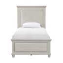 Silver Sands Twin Panel Bed in Gray