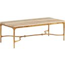 The appearance of Silverado Menlo Park Rectangular Cocktail Table with Stone Top In Montecito designed by Lexington in the modern / contemporary interior design. This montecito piece of furniture was selected by 1StopBedrooms from Silverado Collection to add a touch of cosiness and style into your home. Sku: 740-945. Material: Stone.