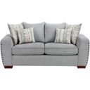 The appearance of Silverthorne Loveseat In Gray designed by Homelegance in the modern / contemporary interior design. This gray piece of furniture was selected by 1StopBedrooms from Silverthorne Collection to add a touch of cosiness and style into your home. Sku: 8579GY-2. Material: Chenille.
