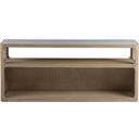 The appearance of Simpatico Simpatico Sofa Table In Natural designed by Artistica Home in the traditional interior design. This natural piece of furniture was selected by 1StopBedrooms from Simpatico Collection to add a touch of cosiness and style into your home. Sku: 2370-967. Material: Wood.