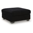 SimpleJoy Oversized Accent Ottoman In Onyx