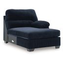SimpleJoy RAF Corner Chaise In Navy