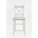 Simplicity X-Back Counter Stool Set of 2 In Grey