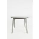 The appearance of Simplicity Round Drop Leaf Table In Grey designed by Jofran in the transitional interior design. This grey piece of furniture was selected by 1StopBedrooms from Simplicity Collection to add a touch of cosiness and style into your home. Sku: 252-28. Table Top Shape: Round. Material: Rubberwood. Size: 42".