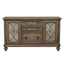 The appearance of Simply Elegant Heathered Taupe Credenza designed by Liberty in the transitional interior design. This brown piece of furniture was selected by 1StopBedrooms from Simply Elegant Collection to add a touch of cosiness and style into your home. Sku: 412-HO120. Material: Wood.