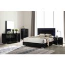 Sinistra Queen Bed In Piano Black