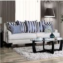 The appearance of Sisseton Light Gray Sofa designed by Furniture of America in the transitional interior design. This gray piece of furniture was selected by 1StopBedrooms from Sisseton Collection to add a touch of cosiness and style into your home. Sku: SM2207-SF. Material: Chenille.
