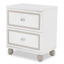 The appearance of Sky Tower Nightstand In Cloud White designed by Michael Amini in the modern / contemporary interior design. This cloud white piece of furniture was selected by 1StopBedrooms from Sky Tower Collection to add a touch of cosiness and style into your home. Sku: N9025640-108. Material: Wood.