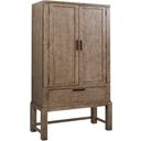 The appearance of Skyline Brook Armoire designed by American Drew in the modern / contemporary interior design. This medium stain piece of furniture was selected by 1StopBedrooms from Skyline Collection to add a touch of cosiness and style into your home. Sku: 010-270. Material: Wood.