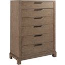 The appearance of Skyline Cardell Chest designed by American Drew in the modern / contemporary interior design. This medium stain piece of furniture was selected by 1StopBedrooms from Skyline Collection to add a touch of cosiness and style into your home. Sku: 010-215. Material: Wood.